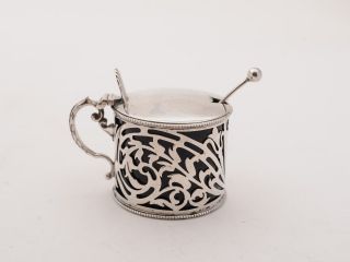 Art Nouveau Silver Mustard Pot,  Birmingham 1903