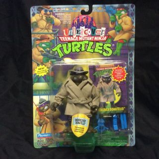 Undercover Donatello Tmnt Rare Action Figure Playmates Moc Mutant Ninja Turtles