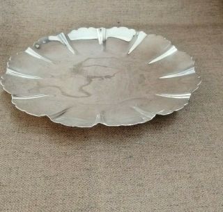 545 grams Sterling 925 London silver footed dish by R Hodd & Son 5