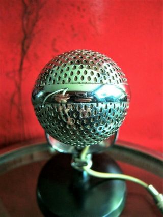 Vintage 1960 ' s Philmore M - 18 dual crystal microphone pill Japanese RCA w stand 8