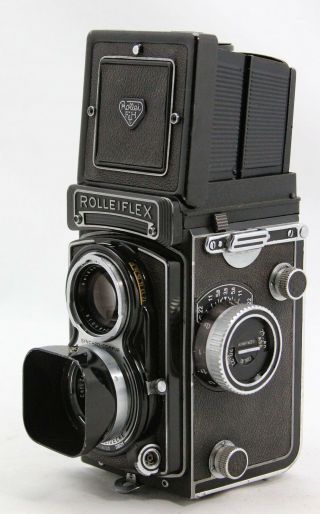 Rollei Rolleiflex T vintage 6x6 camera,  lens Zeiss Tessar 3.  5/75mm,  many extra ' s 3