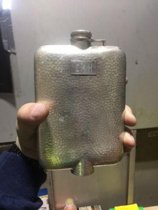 Antique Sterling Silver Flask Circa 1920’s