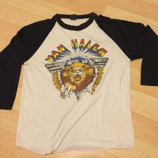 Rare Vintage Vtg Van Halen Tour Shirt 1982 Hyde Your Sheep Raglan Size Xl