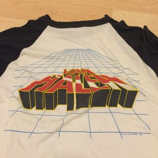 Rare Vintage Vtg Van Halen Tour shirt 1982 Hyde Your Sheep Raglan Size XL 4