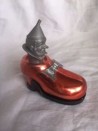 Wind Up Toy Tin Man in red shoe Wizard Of Oz Durham Industries 1975 2