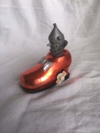 Wind Up Toy Tin Man in red shoe Wizard Of Oz Durham Industries 1975 4