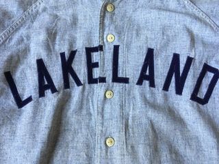 Game Worn Detroit Tigers / Lakeland Tigers Flannel Road Jersey Utterly Rare