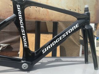 Bridgestone Tr8 Carbon Njs Track Bike Frame Set 50cm Rare