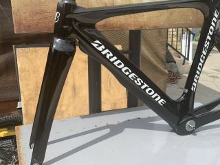 Bridgestone TR8 Carbon Njs Track Bike Frame Set 50cm Rare 5