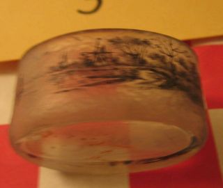antique glass salt - rare (3) - Daum - salt cellar - Nancy,  France 3