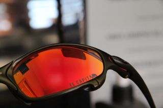 Oakley,  Custom Juliet Carbon,  Ruby Red " The Captain " Lens,  Rare,  Red Pads,