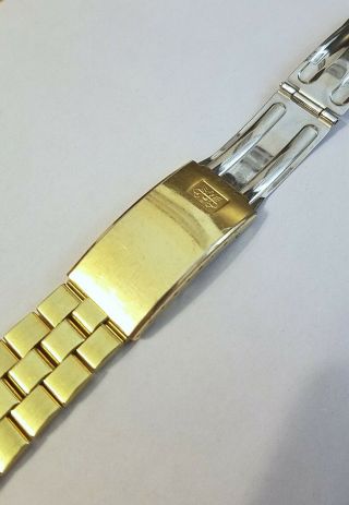 Stunning Vintage Bucherer Day Date circa 1970s Rolex President Style Gold Watch 10