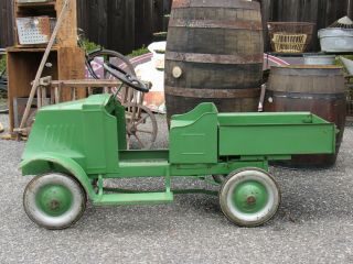 1920 ' s Antique STEELCRAFT MACK Ton Bull Dog Nose Pedal Dump Truck - RARE 7