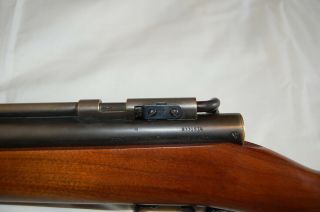 vintage benjamin 312 rifle,  rebult,  holds air,  shoots 475fps /4 pumps,  wood 10