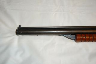 vintage benjamin 312 rifle,  rebult,  holds air,  shoots 475fps /4 pumps,  wood 12