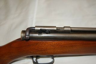 vintage benjamin 312 rifle,  rebult,  holds air,  shoots 475fps /4 pumps,  wood 9