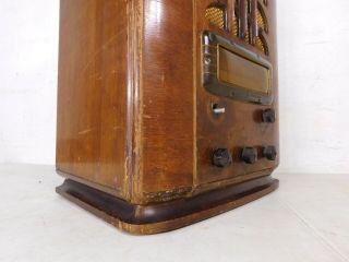 RARE Antique 1836 Art Deco Cathedral Tube Radio General Electric E - 101 Colorama 5