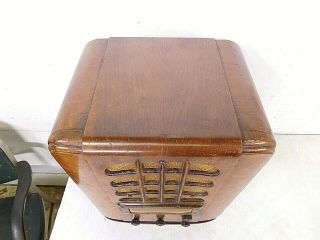 RARE Antique 1836 Art Deco Cathedral Tube Radio General Electric E - 101 Colorama 7