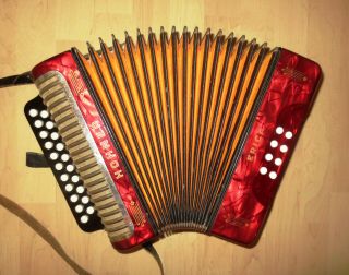 Hohner Erica - G/c - Vintage Accordion In - Made In Germany