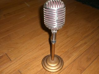 Vintage Shure 55 Microphone With Stand