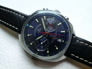 Vintage Steel POLJOT STURMANSKIE Men ' s Pilot Chronograph watch from 1980 ' s years 3