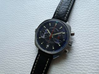 Vintage Steel POLJOT STURMANSKIE Men ' s Pilot Chronograph watch from 1980 ' s years 5