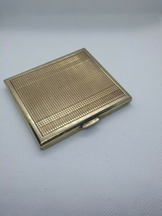 Antique Vintage Solid Sterling Silver Cigarette Box Card Case