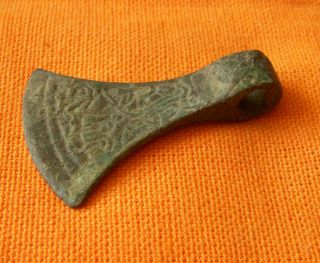 A60.  Slavic Style Bronze Axe Amulet/ Pendant