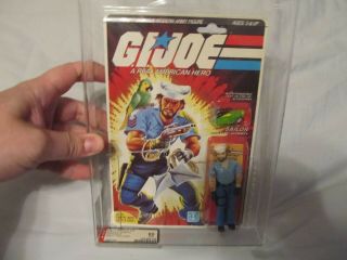 1985 Gi Joe Shipwreck Vintage 34 Back Peach Card Moc Afa 85