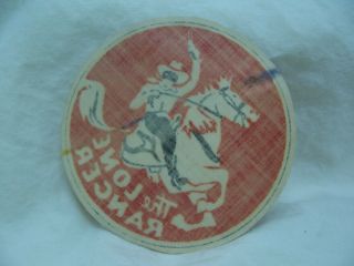 1939 Lone Ranger Fabric Clothing Patch Lone Ranger Inc. 2