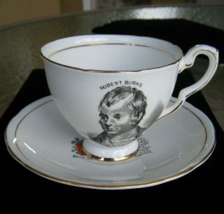Royal Stafford Robert Burns Tea Cup And Saucer Bone China Made In England