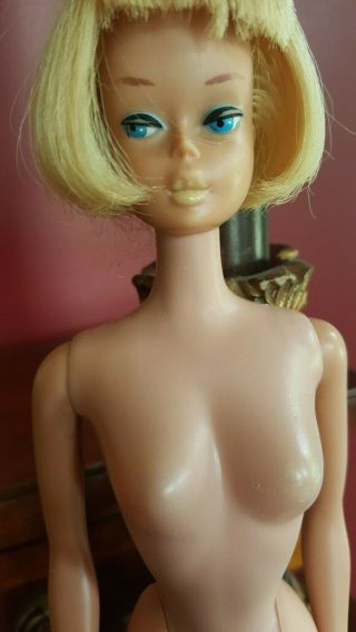 Vintage Light Blonde Haired American Girl Barbie 1964/65