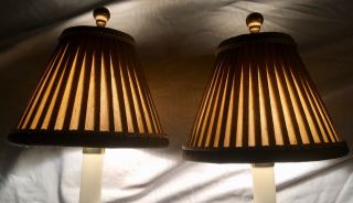 Maitland Smith Vintage Exquisite Marble Brass Sconce Wall Lamps Rare HTF Asian 6