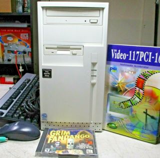 Vintage Windows 98 95 Gaming Computer Sound Blaster Restore Cd Grim Fandango