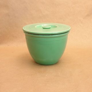Vintage Fiesta Mixing Bowl 1 & Lid,  Light Green Nesting Bowl,  Fiestaware,  Antique