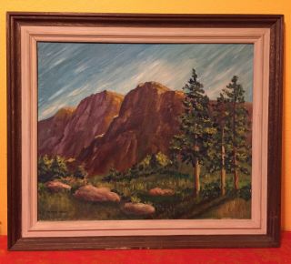 Signed Alfred Wands Colorado Mexico Taos Santa Fe Antique Vintage Painting