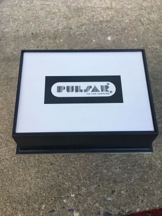 Vintage Pulsar P2 LED Watch Digital Time Computer James Bond W/BOX 6