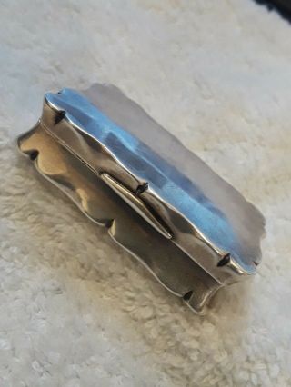 Vintage Sterling Silver Pill Box