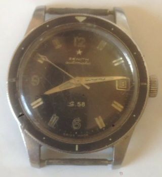 Rare Zenith S58 Automatic 25 Jewels For Spares