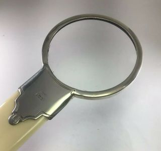 Antique 1924 Sterling Silver Magnifying Glass Page Turner Combo Size 10.  25”M36 3