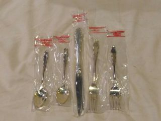 Reed And Barton Tara Sterling Silver 5 Piece Flatware Place Setting