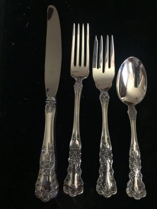 Gorham “buttercup” Sterling Silver 4 Piece Place Setting