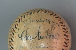 Vintage Baseball w/ Multiple Signatures Jimmie Foxx Lefty Grove PSA/DNA Graded 4 10