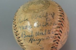 Vintage Baseball w/ Multiple Signatures Jimmie Foxx Lefty Grove PSA/DNA Graded 4 11
