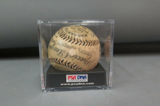 Vintage Baseball w/ Multiple Signatures Jimmie Foxx Lefty Grove PSA/DNA Graded 4 4