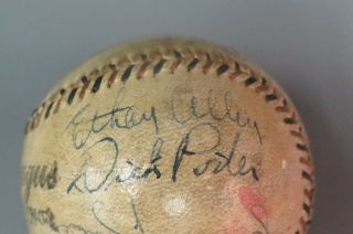Vintage Baseball w/ Multiple Signatures Jimmie Foxx Lefty Grove PSA/DNA Graded 4 9
