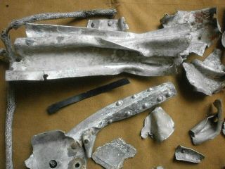 Parts of German Aircraft Bf 110 Luftwaffe Eastern front WW2 Military relic 3