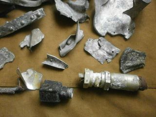 Parts of German Aircraft Bf 110 Luftwaffe Eastern front WW2 Military relic 5