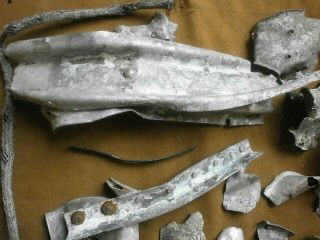 Parts of German Aircraft Bf 110 Luftwaffe Eastern front WW2 Military relic 8