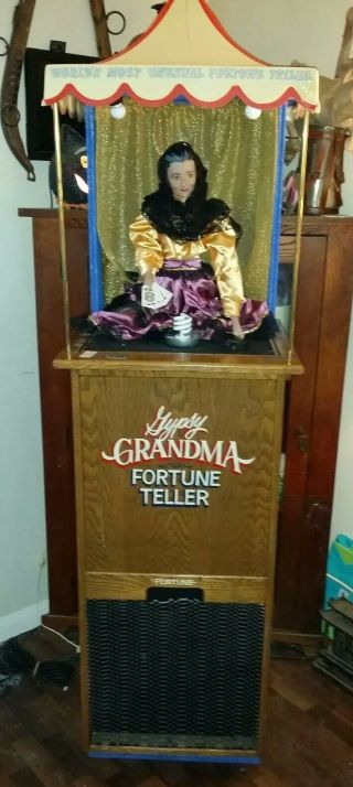 Vintage Gypsy Grandma Coin Op Fortune Teller